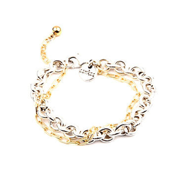 Bracelet Macarena Gold & Silver - Samkas Jewelry