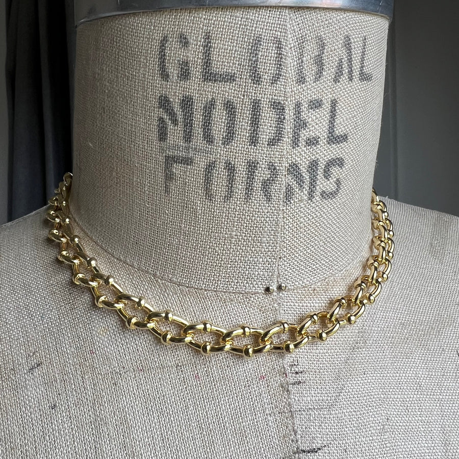 Necklace Abril Gold - Samkas Jewelry