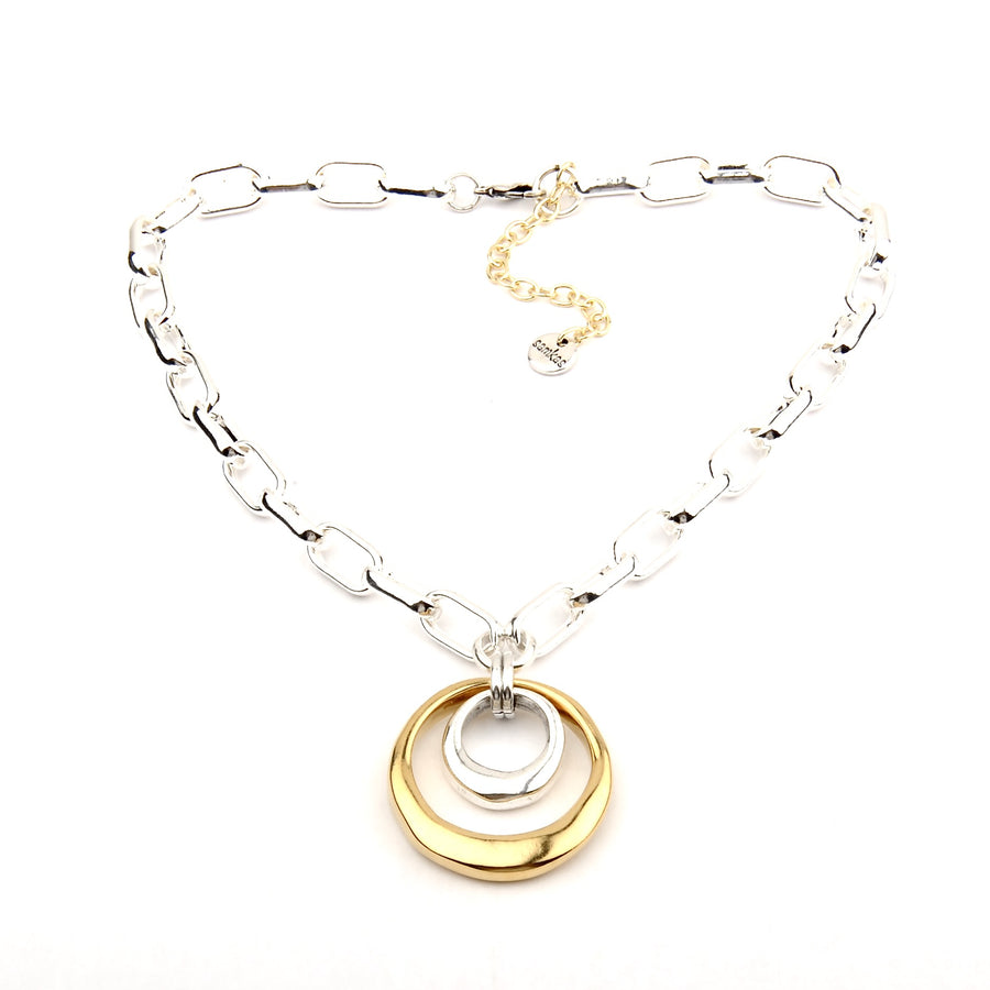 Necklace Keira Gold & Silver - Samkas Jewelry