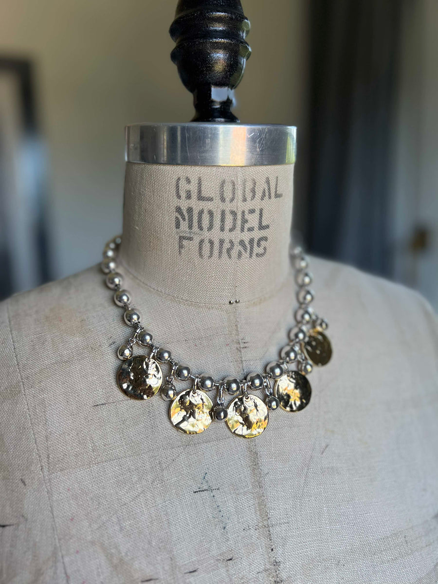 Necklace Nicole Gold & Silver - Samkas Jewelry