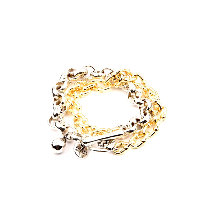 Bracelet Fatima Gold & Silver - Samkas Jewelry