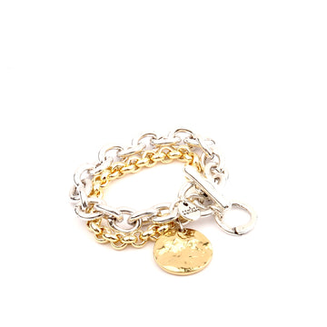 Bracelet Franca Gold & Silver - Samkas Jewelry