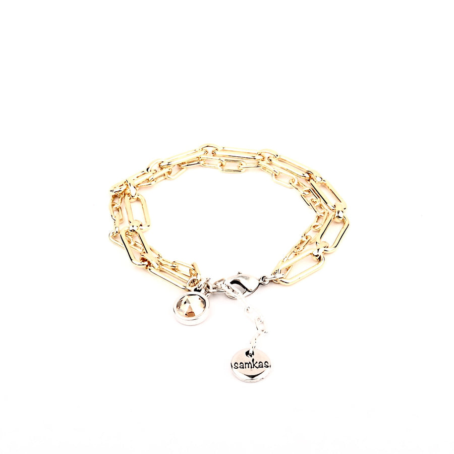 Bracelet Latoya Gold & Silver - Samkas Jewelry