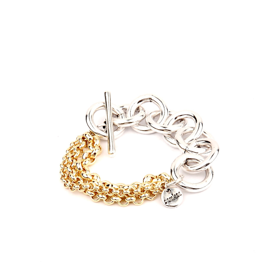 Bracelet Patty Gold & Silver - Samkas Jewelry