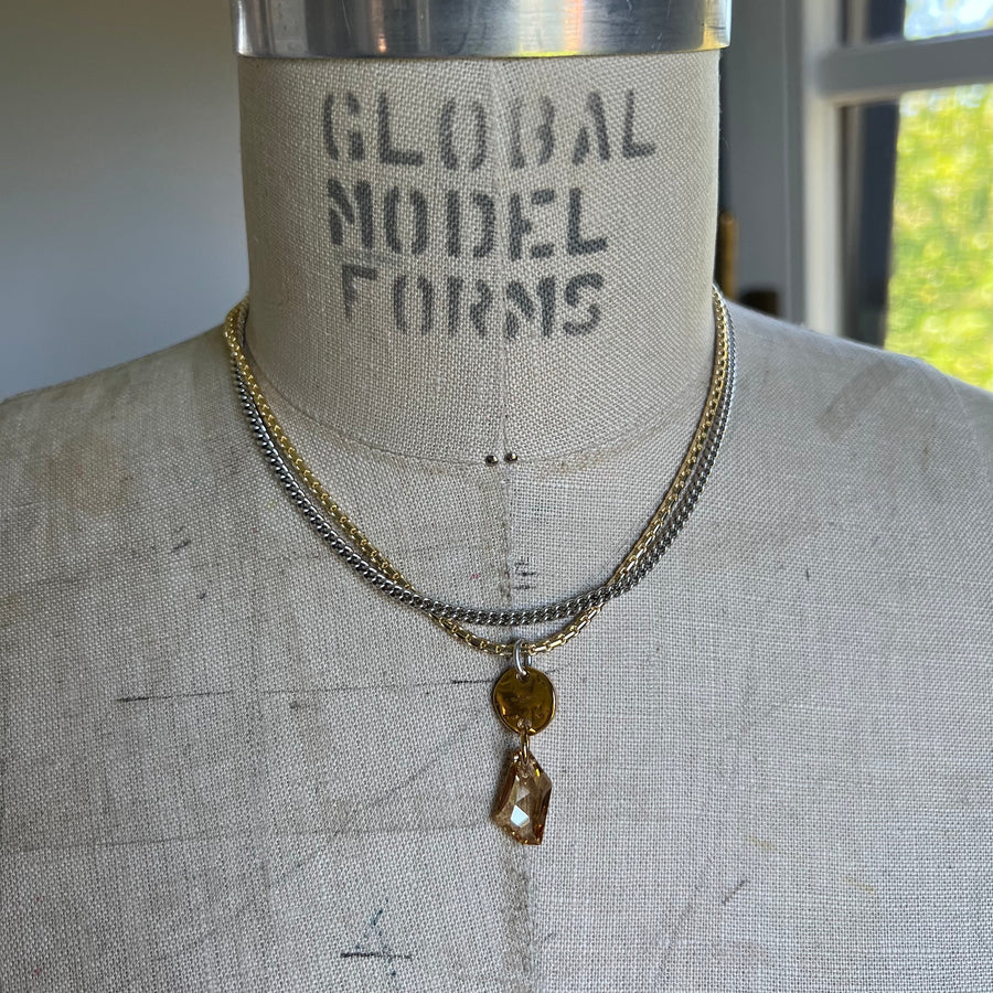 Necklace Jordana Gold & Silver - Samkas Jewelry