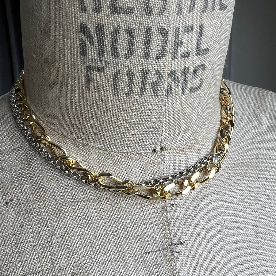Necklace Dulce Gold & Silver - Samkas Jewelry