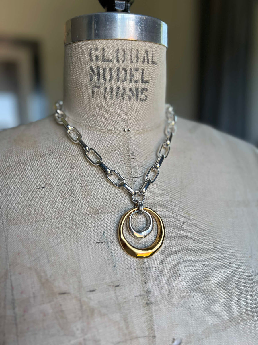 Necklace Keira Gold & Silver - Samkas Jewelry