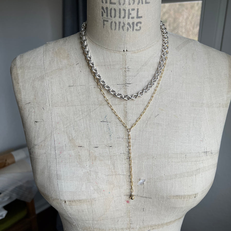 Necklace Macarena Gold & Silver - Samkas Jewelry