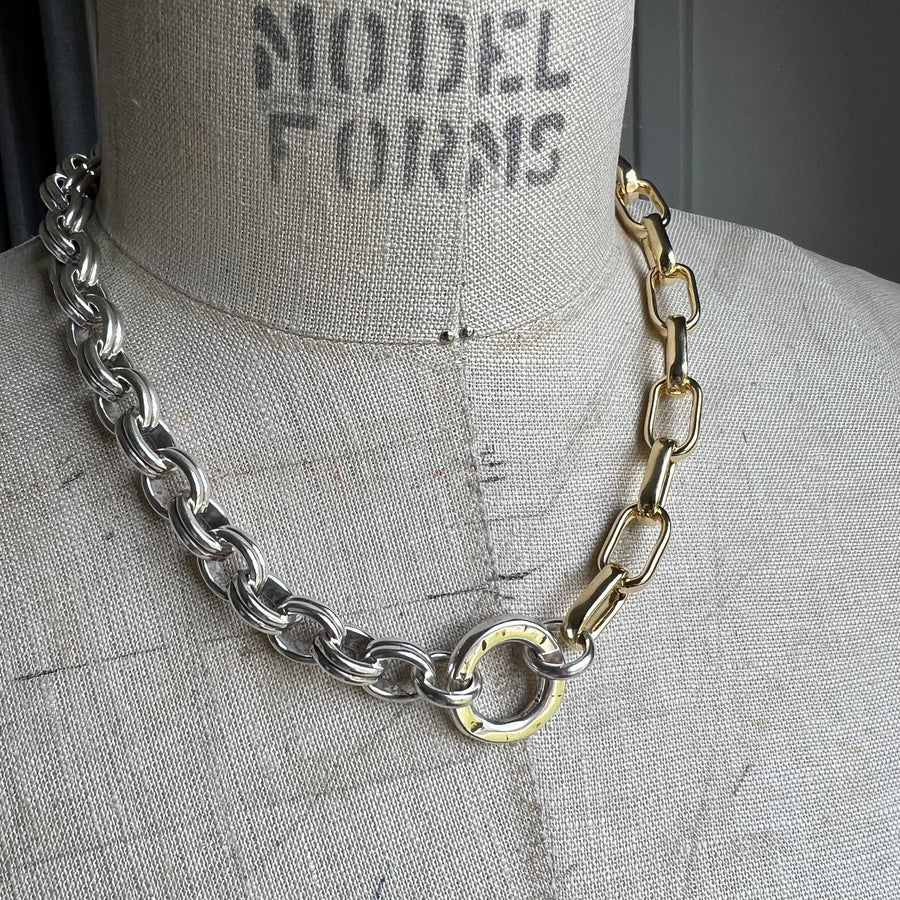 Necklace Nerea Gold & Silver - Samkas Jewelry