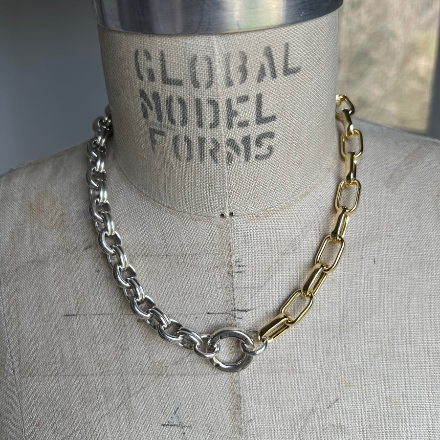 Necklace Nerea Gold & Silver - Samkas Jewelry