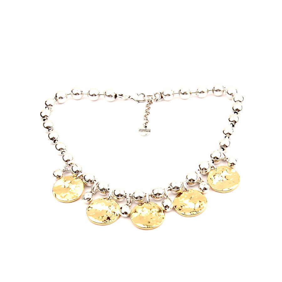 Necklace Nicole Gold & Silver - Samkas Jewelry