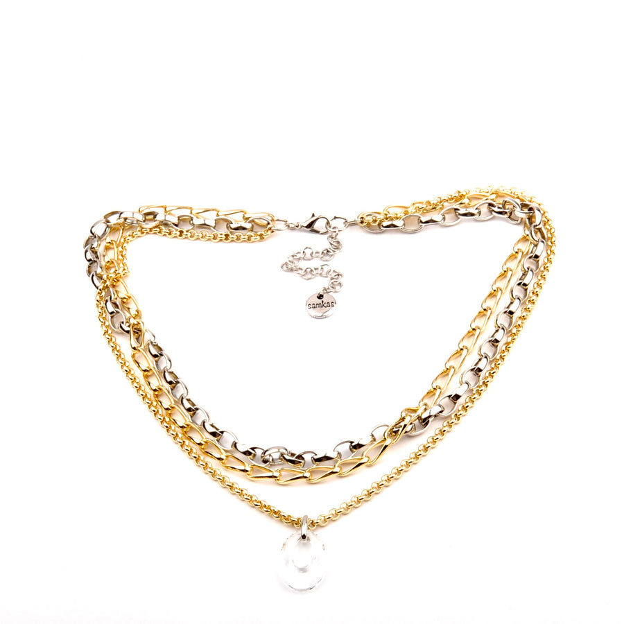 Necklace Rocio Gold & Silver - Samkas Jewelry