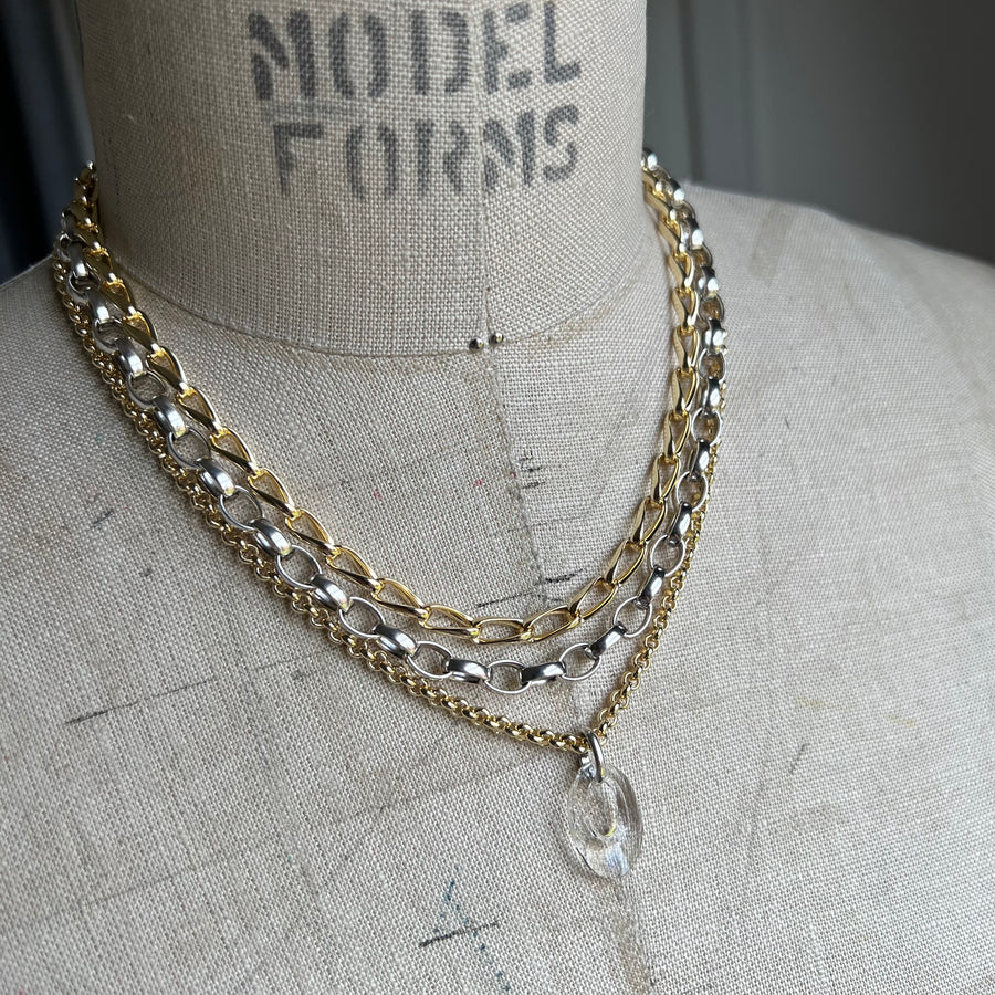 Necklace Rocio Gold & Silver - Samkas Jewelry
