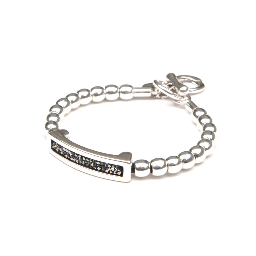 Bracelet Pheline silver. Crystals pave - Samkas